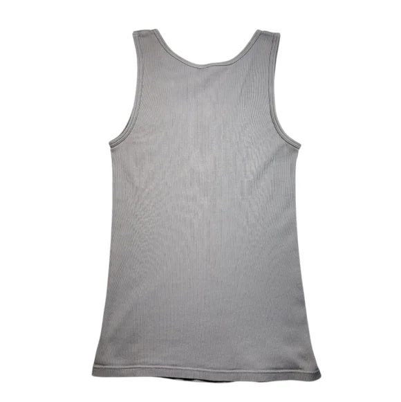 J.Crew Women's Gray Ribbed Sleeveless Tank Top - S - Picture 4 of 6